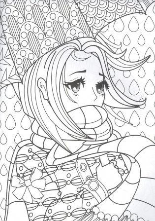 "Аниме Краш". Раскраска-антистресс фото книги 3