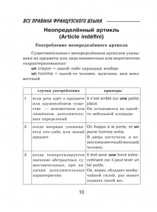 Французский язык. Все правила для школьников в схемах и таблицах фото книги 10
