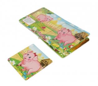 Кто как говорит.Книга с 5 пазлами фото книги 5