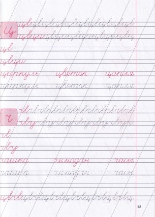 Мои первые прописи. Упражнения для тренировки неразрывного написания строчных букв. фото книги 2