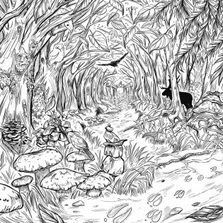 Green Witch`s Coloring Book фото книги 6