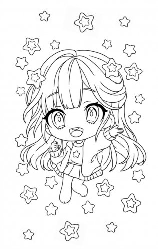 Чиби-персонажи: рисуй и раскрашивай. Блокнот для творчества фото книги 6