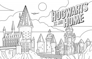 Harry Potter: Magical Art Coloring Book фото книги 3