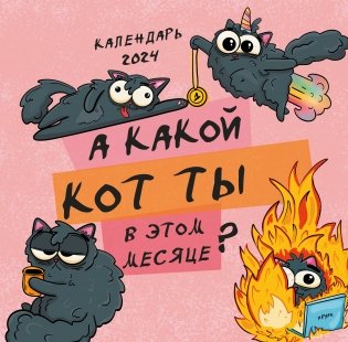 А какой кот ты в этом месяце? Календарь настенный на 2024 год фото книги