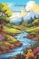 Lanscape Coloring Book for Adults with fields, mountains, ocean, flowers, forests and cozy houses фото книги маленькое 2