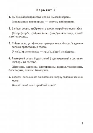 Беларуская мова. 4 клас. Кантрольныя і самастойныя работы фото книги 4