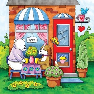 Friends Forever: A Cute & Cozy Coloring Book фото книги 5
