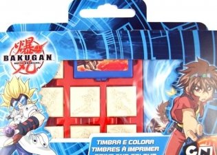 Набор штампов в портфельчике "Бакуган" фото книги