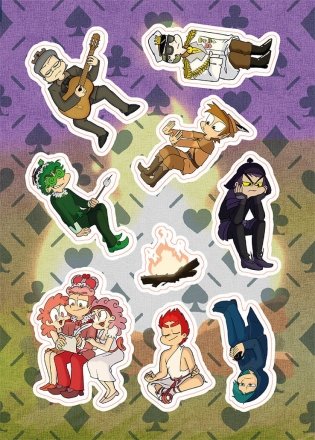 Лист Стикеров "13 Карт. Конец. Земля Королей" фото книги