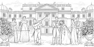 Bridgerton: The Official Coloring Book фото книги 4