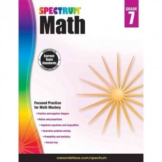 Spectrum Math, Grade 7 фото книги