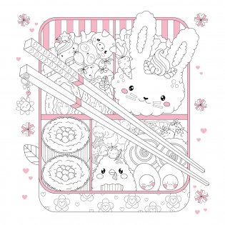 Manga Sparkle: Kawaii: A Cute & Shimmery Anime & Manga Style Coloring Book фото книги 2