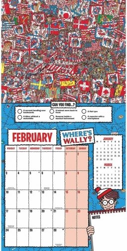 Wheres Wally Household Planner Wall Calendar 2025 фото книги 2