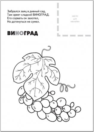 Раскраска с наклейками. Ягоды фото книги 2