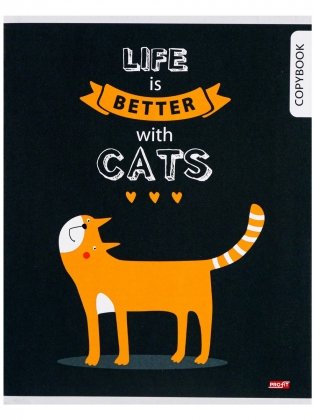 Тетрадь "Потешные котики", А5, 96 листов, клетка фото книги 4