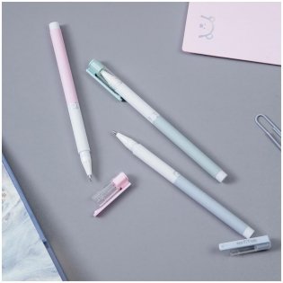 Ручка шариковая MESHU "Dew" синяя, 0,7мм, корпус ассорти фото книги