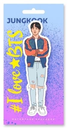 Фигурная магнитная закладка. BTS. Чонгук фото книги