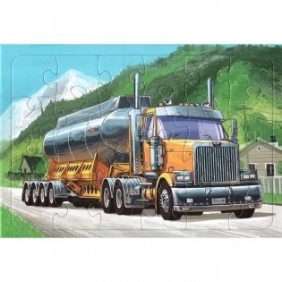 Пазл 24 элемента. Грузовой автомобиль ВЕСТЕРН СТАР фото книги