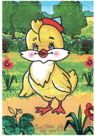 Пазл Цыпленок 6 элементов фото книги