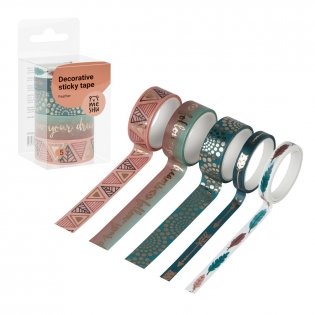 Набор клейких декоративных лент MESHU "Feather", 5 шт. Арт. MS_52079 фото книги