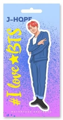 Фигурная магнитная закладка. BTS. J-hope фото книги