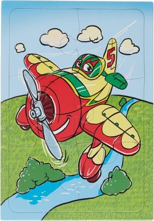 Пазл Самолет 6 элементов фото книги