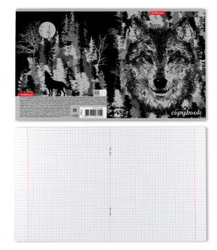 Тетрадь "Wolf", А5, 48 листов, клетка фото книги 2