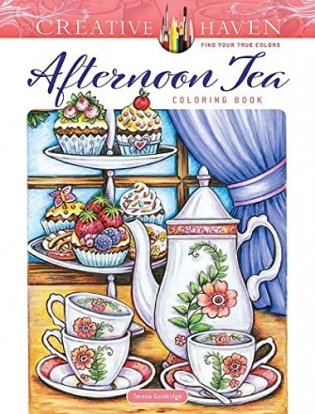 Creative Haven Afternoon Tea Coloring Book фото книги