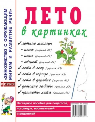 Лето в картинках. Наглядное пособие для педагогов, логопедов, воспитателей и родителей фото книги