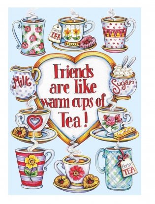 Creative Haven Afternoon Tea Coloring Book фото книги 2