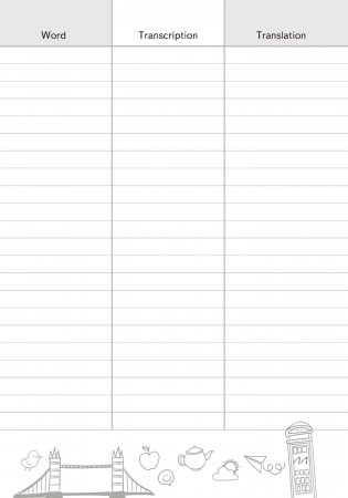 English Vocabulary. Тетрадь-словарик (бирюзовая обложка) фото книги 3