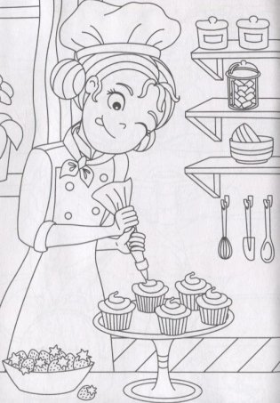 Раскраска "Веселые картинки. Для девочек" фото книги 5