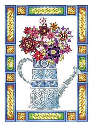 Creative Haven Celtic Gardens coloring book фото книги 3