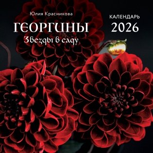 Георгины. Звезды в саду. Календарь настенный на 2026 год (300х300 мм) фото книги