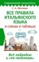 Все правила итальянского языка в схемах и таблицах фото книги маленькое 2