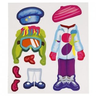 Игра-одевайка на магнитах "Одень куклу. Блондинка" фото книги 5