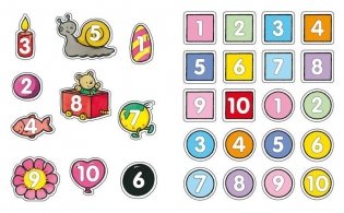 Цифры (с наклейками) фото книги 3