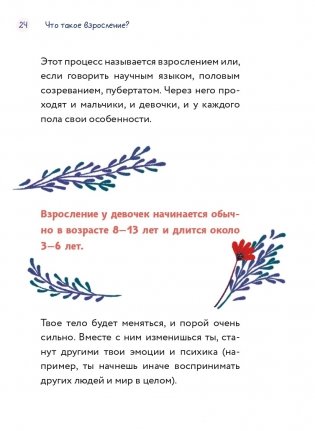 Тело, эмоции, отношения, ты. Красивая книга о взрослении для девочек фото книги 3