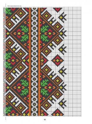 Старинные русские мотивы для вышивания крестом. Более 300 аутентичных узоров в виде подробных схем фото книги 10