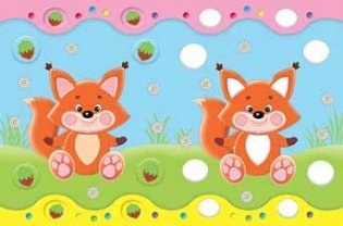 Лисичка. Развивающие наклейки для малышей фото книги 2