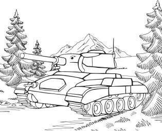 Лучшие раскраски для мальчиков. Военная техника фото книги 5