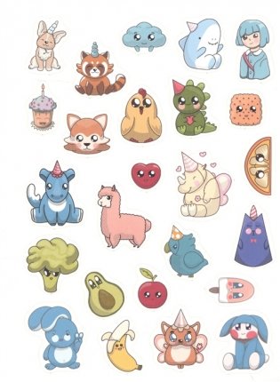 100 наклеек. Няшки фото книги 5