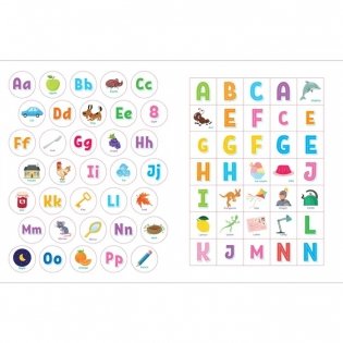 ND Play / Наклейки для умничек. Английский алфавит фото книги 4