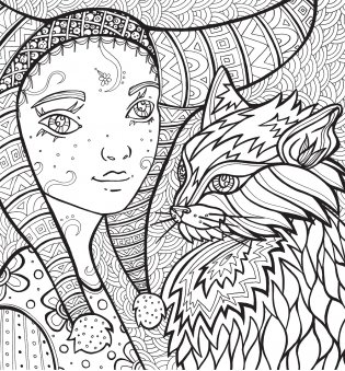 Раскраска-антистресс. Загадочные кошки фото книги 8