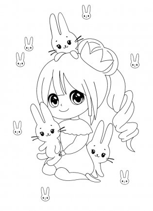 Maxi-Раскраска. Аниме няшки фото книги 5