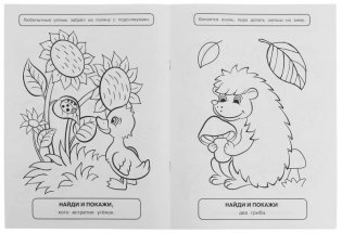 Времена года. Найди и покажи. Раскраска с развивающими заданиями фото книги 4