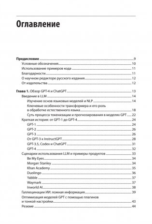 Разработка приложений на базе GPT-4 и ChatGPT фото книги 2