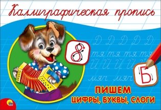 Каллиграфическая пропись. Пишем цифры, буквы, слоги фото книги