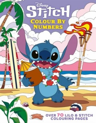Disney Stitch Colour By Numbers фото книги
