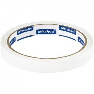 Клейкая лента двусторонняя OfficeSpace, 12мм*10м, бумажная основа фото книги 2